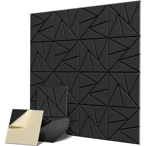 18 pack Acoustic Panels With Self-Adhesive, 12"X 12"X 0.4"Sound Proof Foam Panel